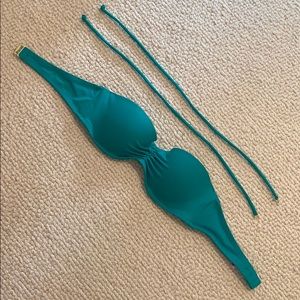 Victoria Secret Green Bandeau Bikini Top